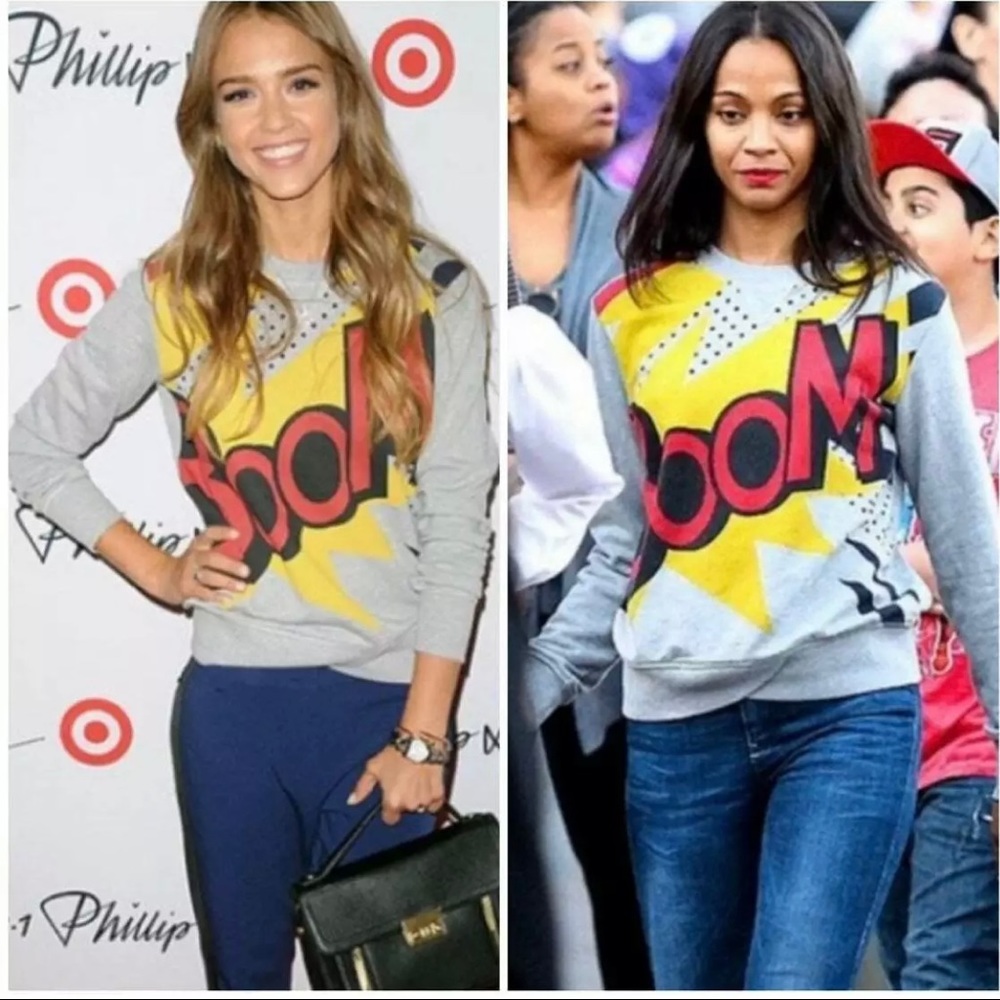 3.1 Phillip Lim for Target Boom Print Sweatshirt French Terry NWT Small